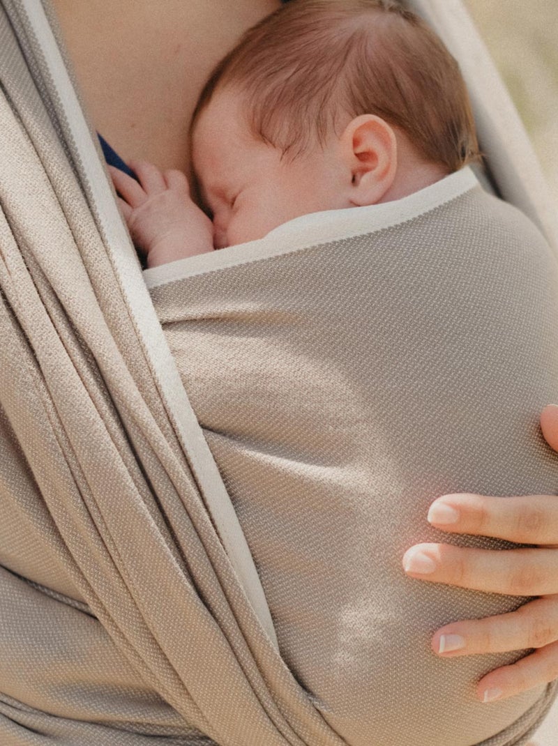 Porte bébé - Echarpe Sergé Brisé - Beige sable Beige sable - Kiabi