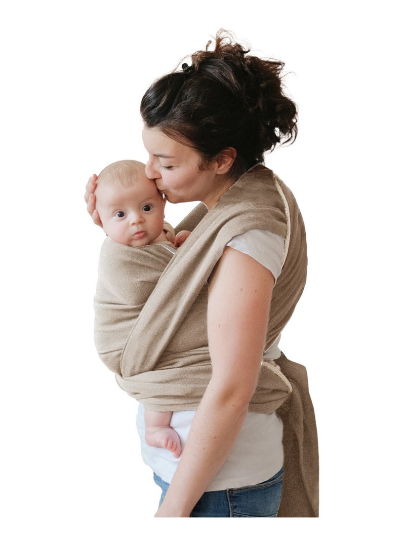 Porte bébé - Echarpe Sergé Brisé - Beige sable Beige sable - Kiabi