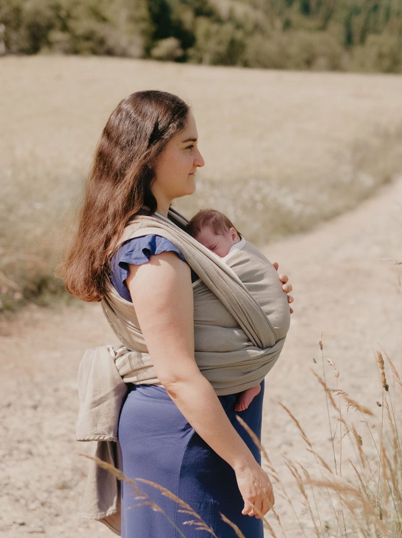 Porte bébé - Echarpe Sergé Brisé - Beige sable Beige sable - Kiabi