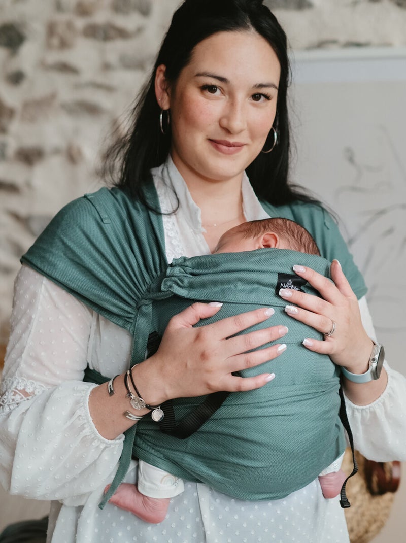 Porte bébé - P'tit Evo NEOBULLE - Vert eucalyptus Vert clair - Kiabi