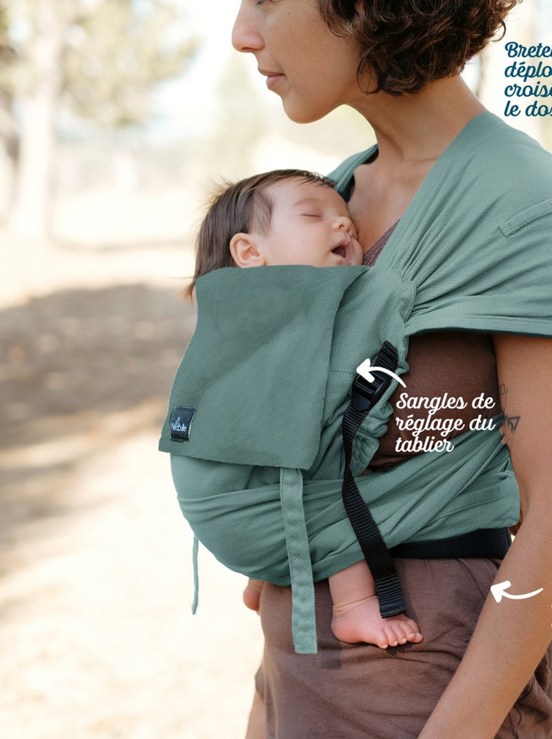 Porte bébé - P'tit Evo NEOBULLE - Vert eucalyptus Vert clair - Kiabi