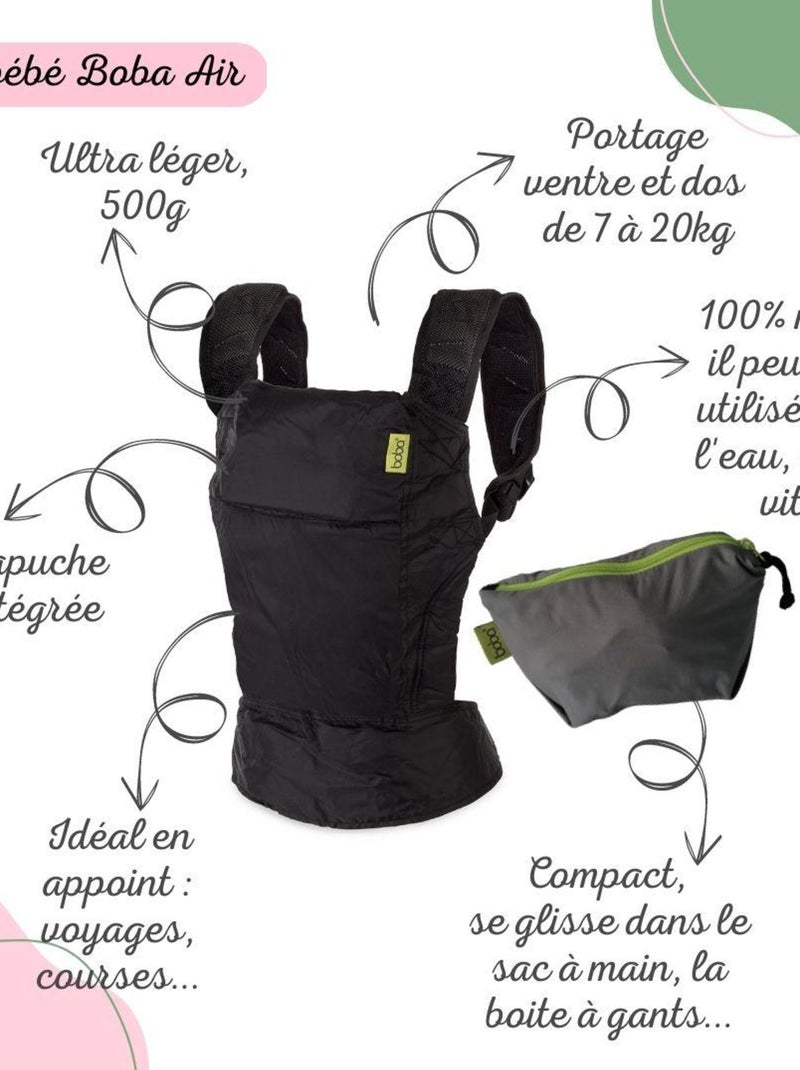 Porte-bébé Boba Air Gris Gris - Kiabi