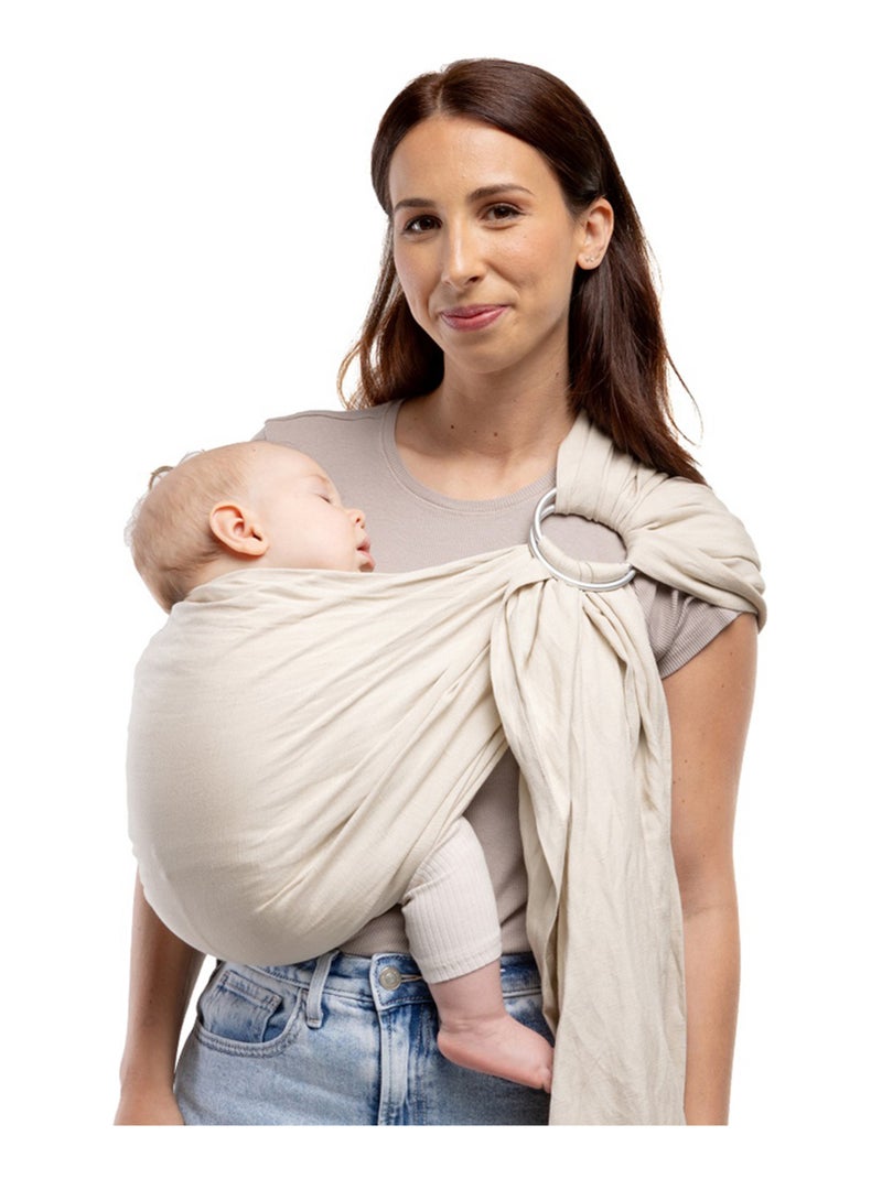 Porte-bébé BOBA Ring Sling en lin Beige - Kiabi