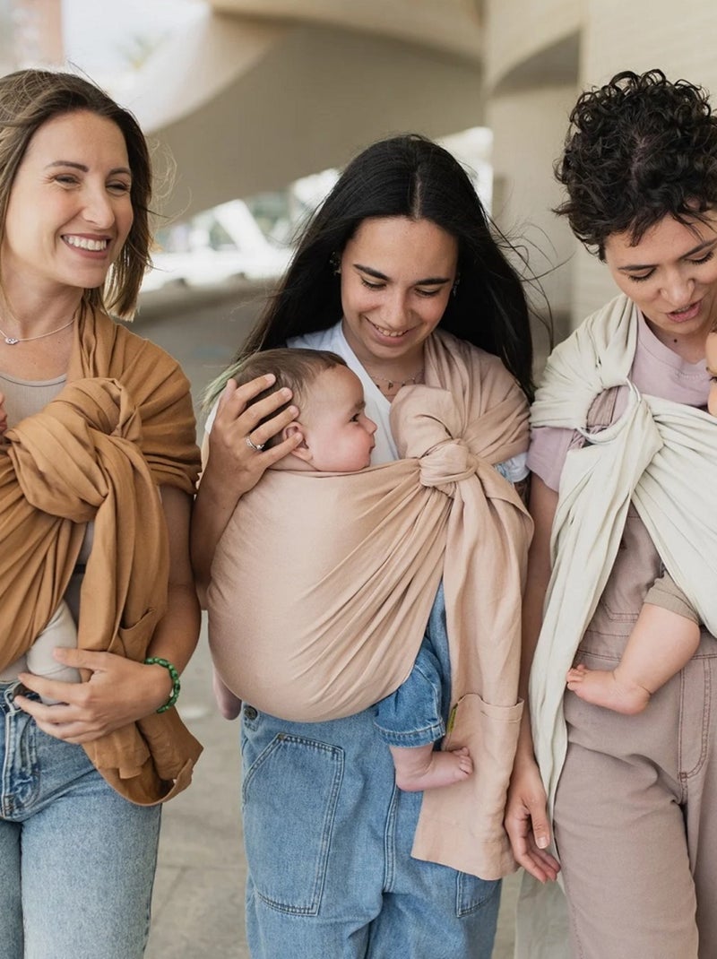Porte-bébé BOBA Ring Sling en lin Marron - Kiabi