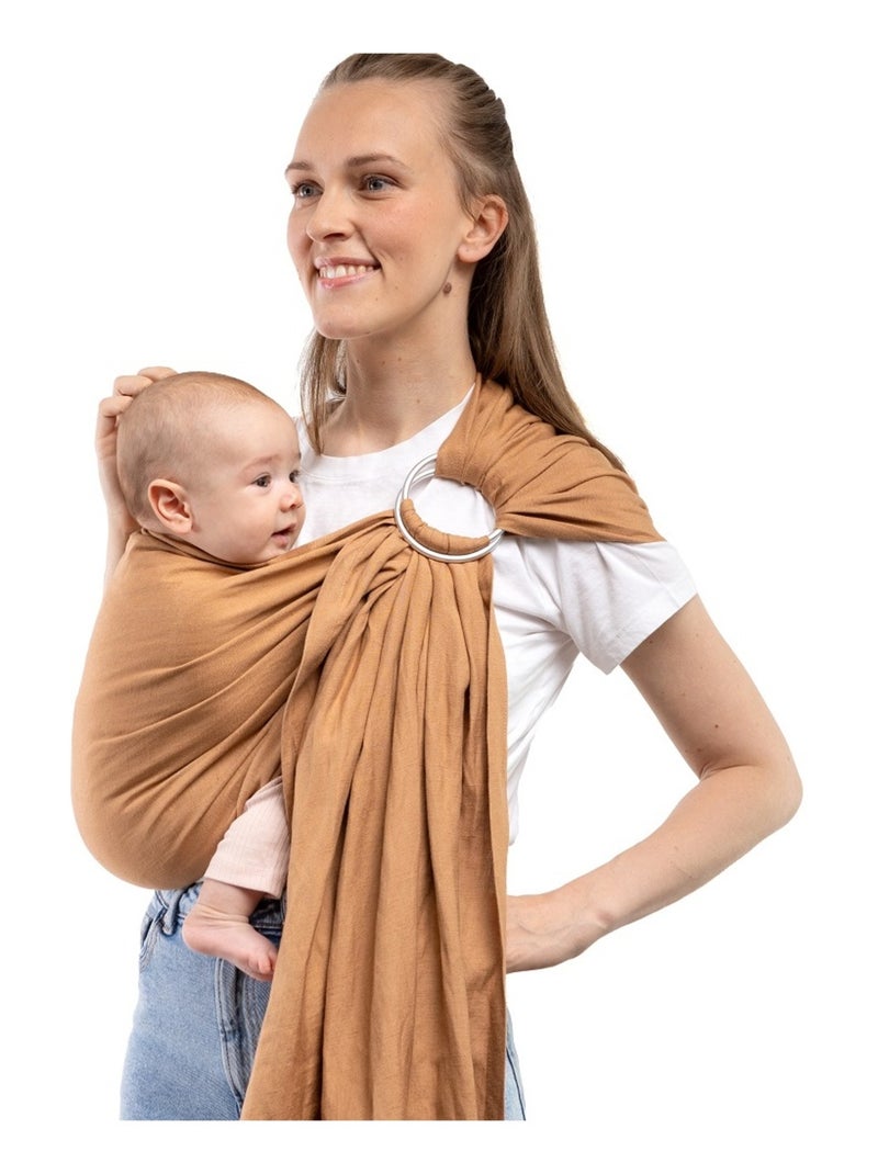 Porte-bébé BOBA Ring Sling en lin Marron - Kiabi