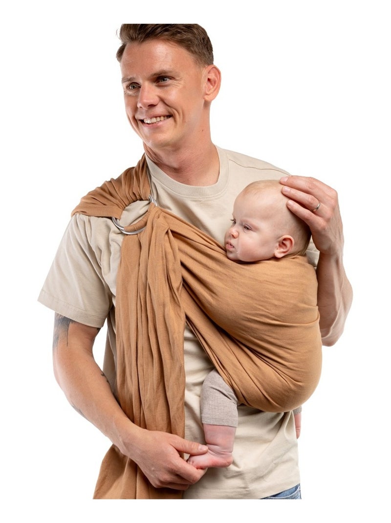 Porte-bébé BOBA Ring Sling en lin Marron - Kiabi