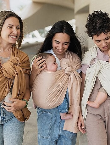 Porte-bébé BOBA Ring Sling en lin PEONY