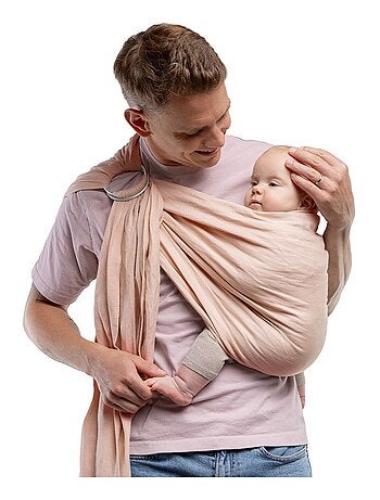Porte-bébé BOBA Ring Sling en lin PEONY