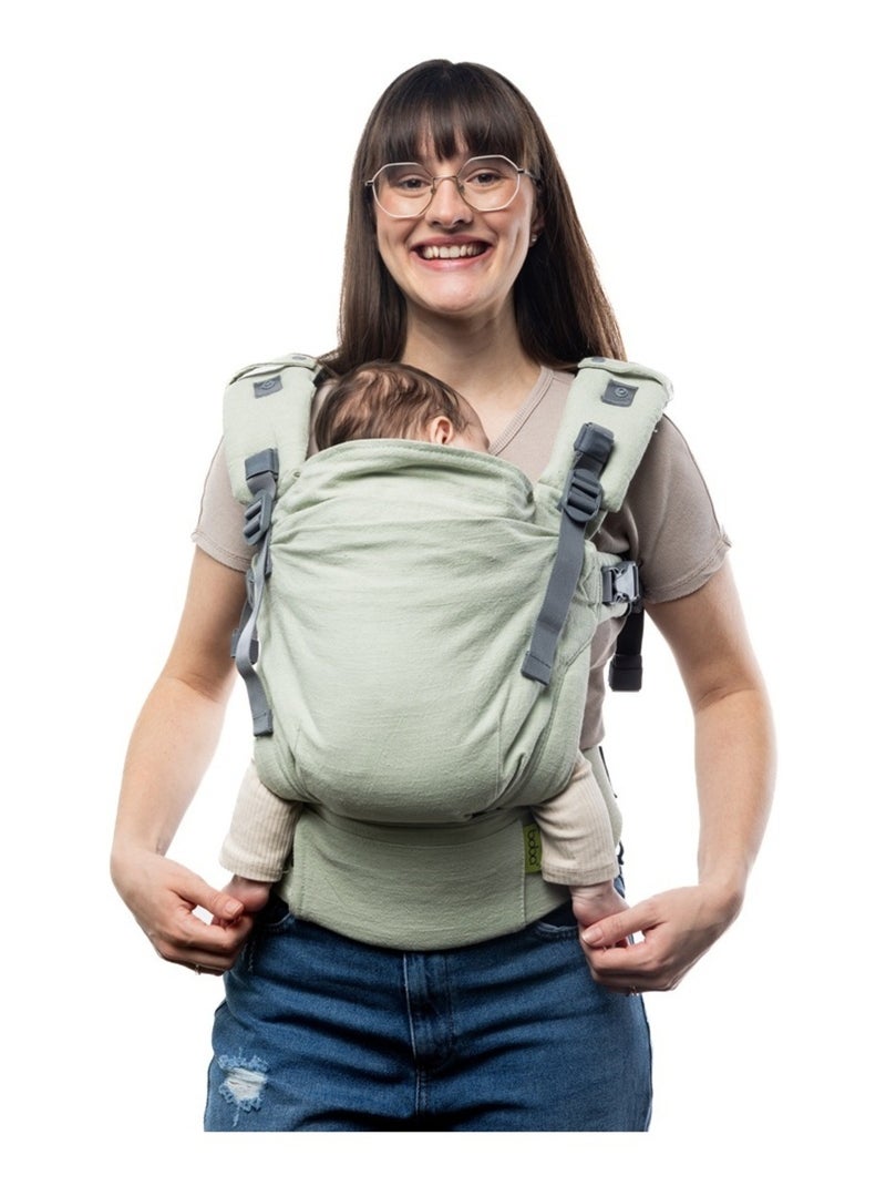 Porte Bébé Boba X en Lin Willow Vert clair - Kiabi