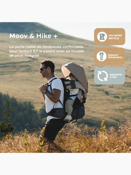 Porte-bébé de randonnée (+ housse de pluie) moov & hike+ 'babymoov' - Kiabi
