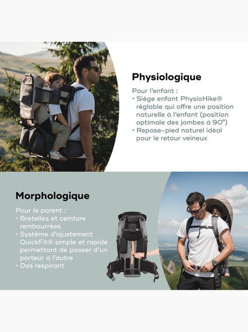 Porte-bébé de randonnée (+ housse de pluie) moov & hike+ 'babymoov' - Kiabi