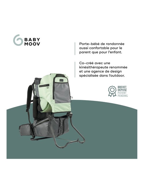 Porte bébé de randonnée Moov & Hike vert 'Babymoov' - Kiabi