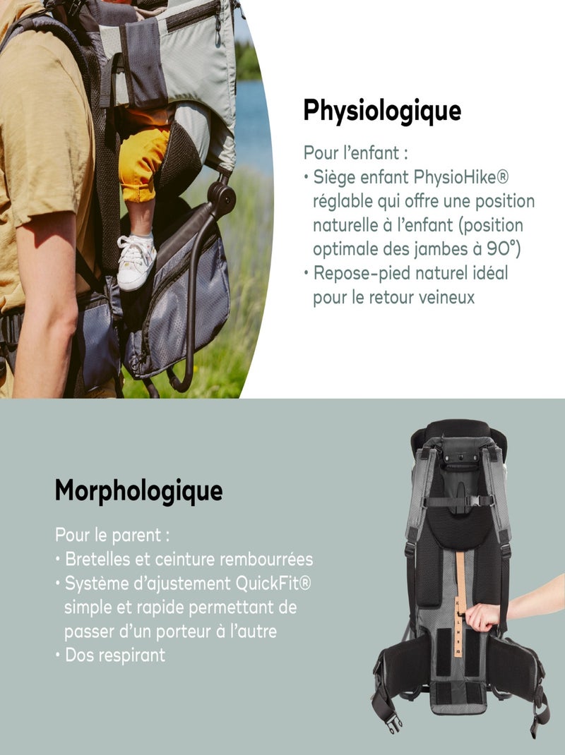 Porte bébé de randonnée Moov & Hike vert 'Babymoov' Vert - Kiabi