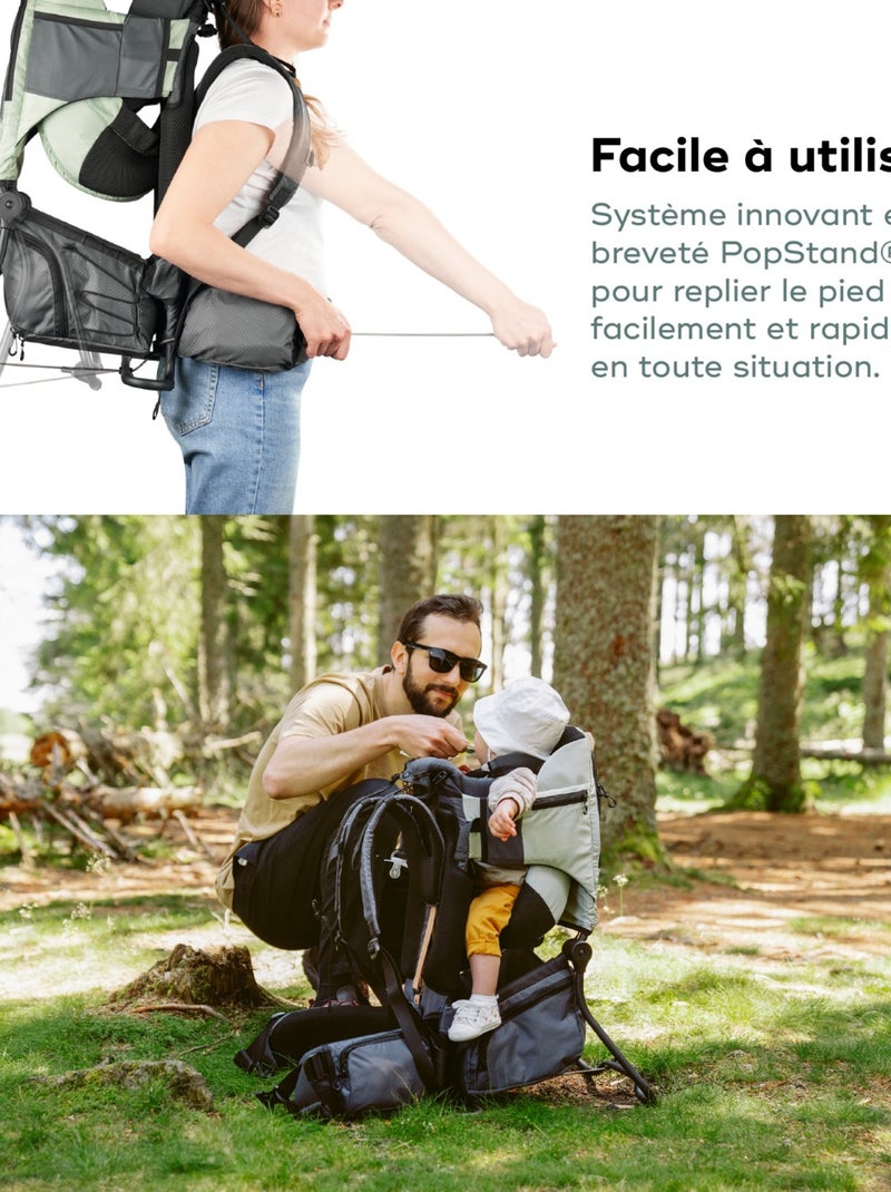 Porte bébé de randonnée Moov & Hike vert 'Babymoov' Vert - Kiabi