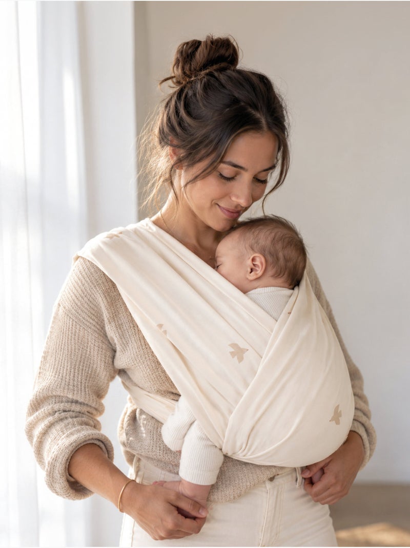 Porte-bébé duo - confort et maintien Beige clair - Kiabi