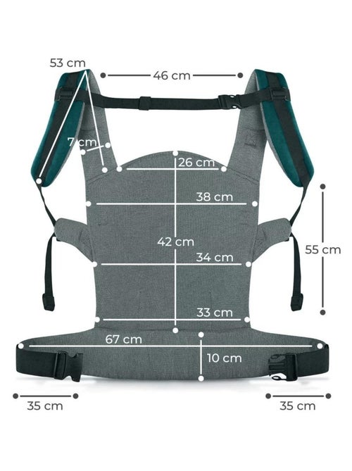 Porte-bebe ergonomique ajustable - Kiabi