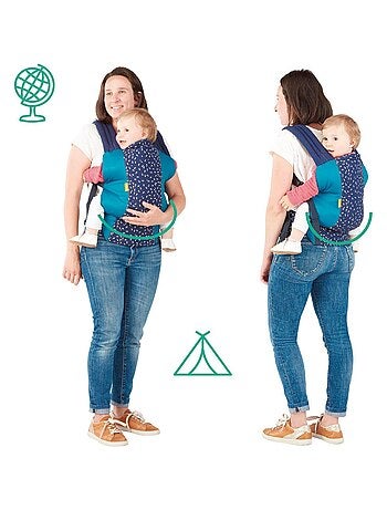 Porte Bébé Ergonomique portage ventral & dorsal 'badabulle'