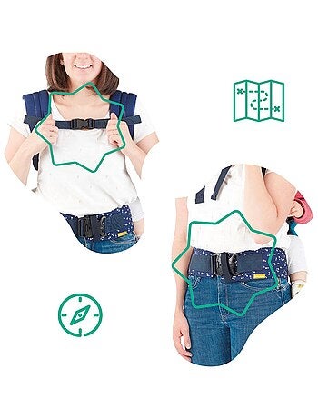 Porte Bébé Ergonomique portage ventral & dorsal 'badabulle'