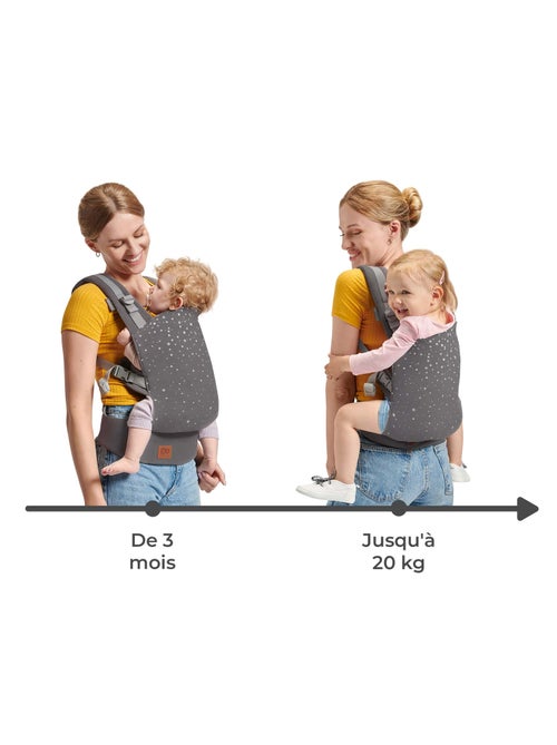Porte-bebe ergonomique ventre et dos - Kiabi