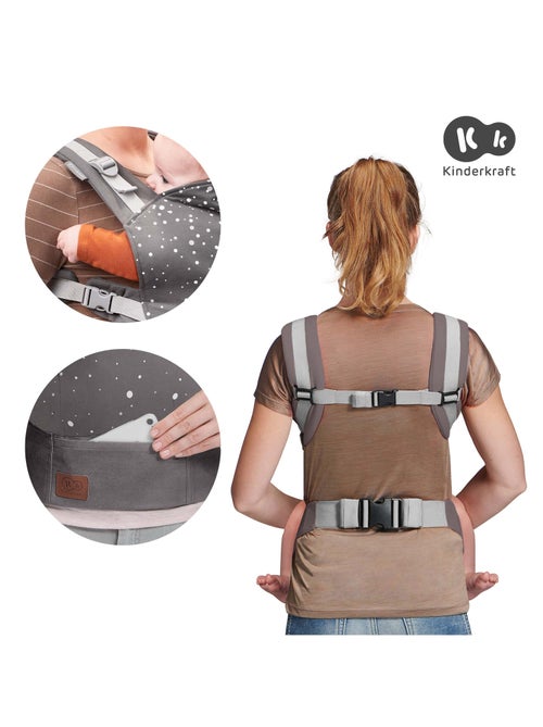 Porte-bebe ergonomique ventre et dos - Kiabi