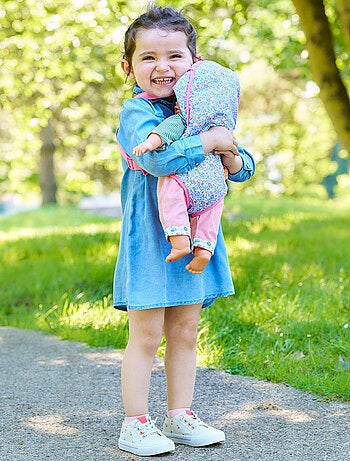 Porte-bébé Floral pour poupon 36 et 42 cm