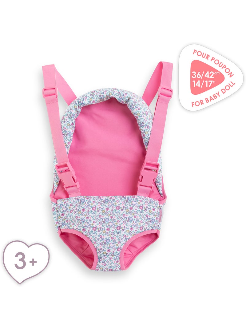 Porte-bébé Floral pour poupon 36 et 42 cm Rose - Kiabi