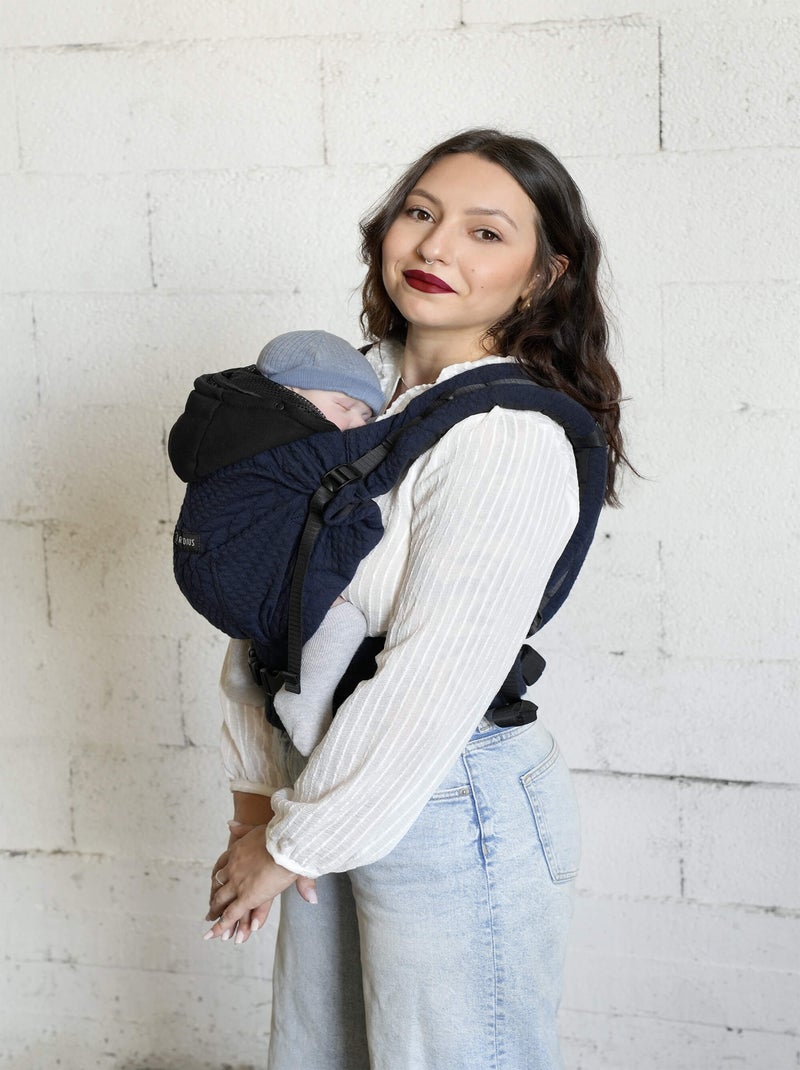 Porte-bébé HoodieCarrier 2 - Bleu Moelleux Bleu foncé - Kiabi