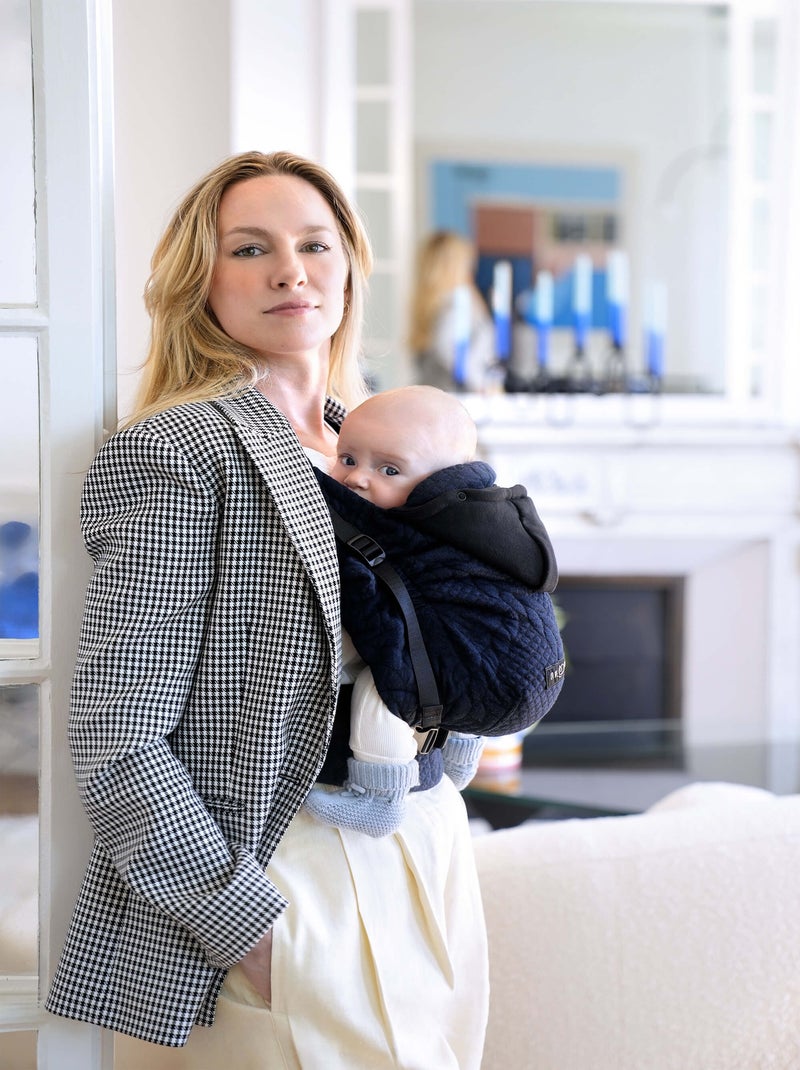 Porte-bébé HoodieCarrier 2 - Bleu Moelleux Bleu foncé - Kiabi