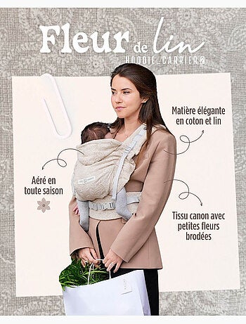 Porte-bébé HoodieCarrier 2 - Fleur de Lin
