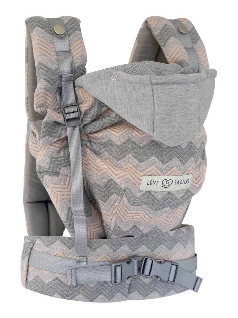 Porte-bébé HoodieCarrier 2 - Mermaid Bleu ciel/Gris/Blanc perle/Transparent - Kiabi
