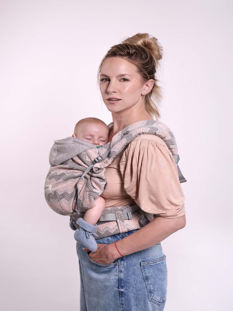 Porte-bébé HoodieCarrier 2 - Mermaid Bleu ciel/Gris/Blanc perle/Transparent - Kiabi