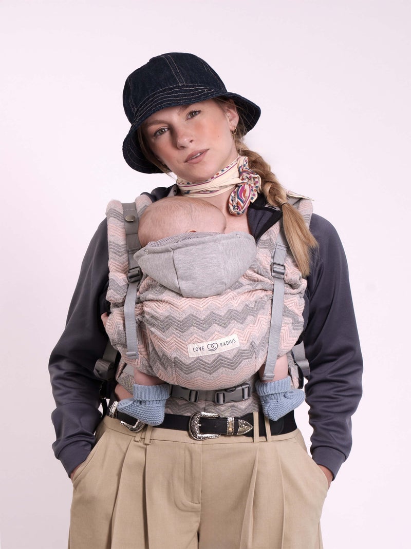 Porte-bébé HoodieCarrier 2 - Mermaid Bleu ciel/Gris/Blanc perle/Transparent - Kiabi