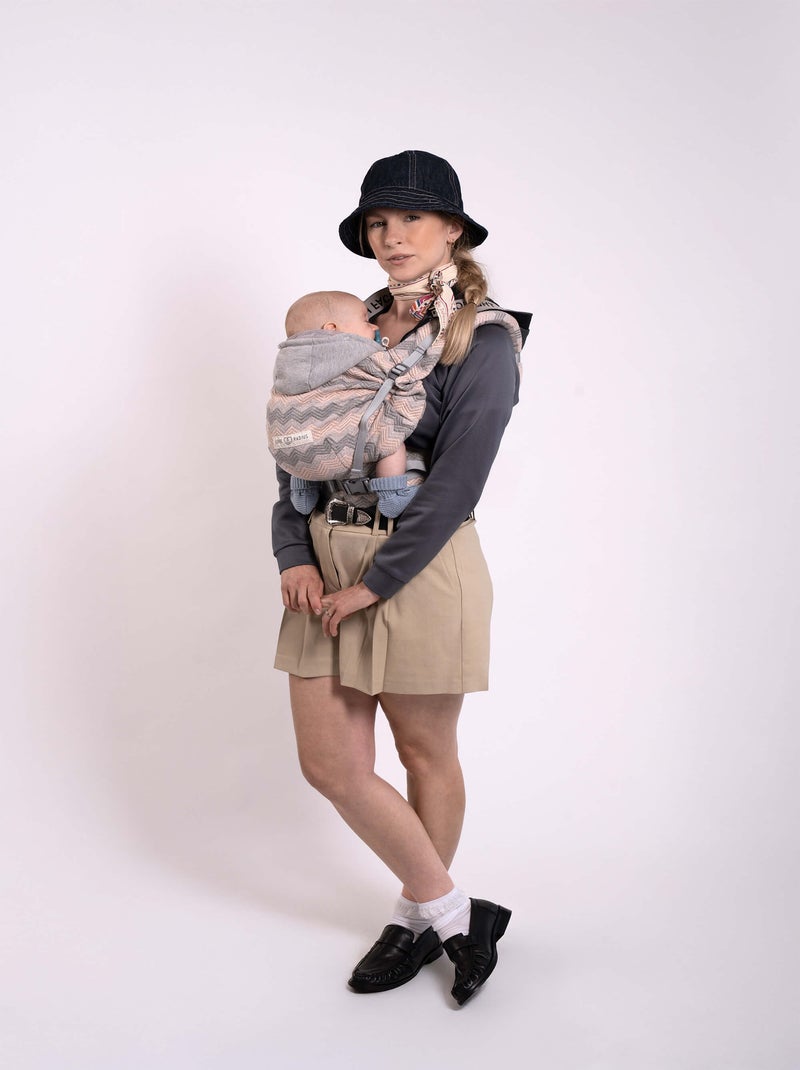 Porte-bébé HoodieCarrier 2 - Mermaid Bleu ciel/Gris/Blanc perle/Transparent - Kiabi