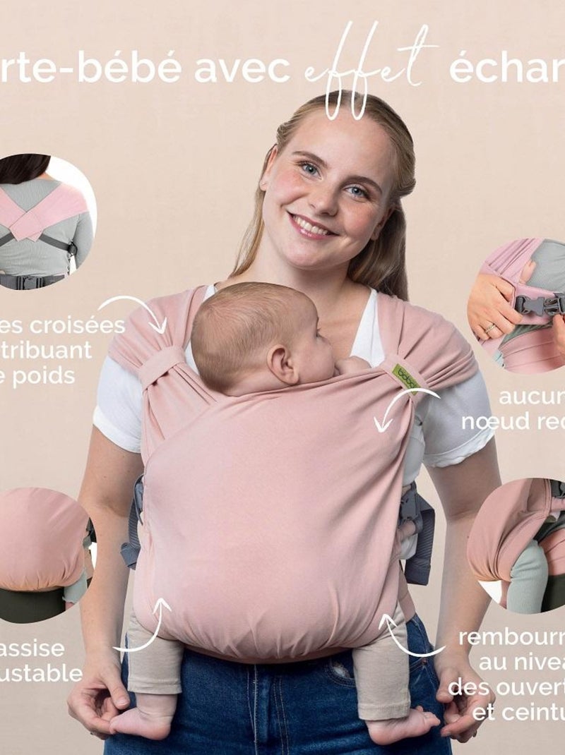 Porte-bébé hybride Boba Bliss Bloom Rose - Kiabi