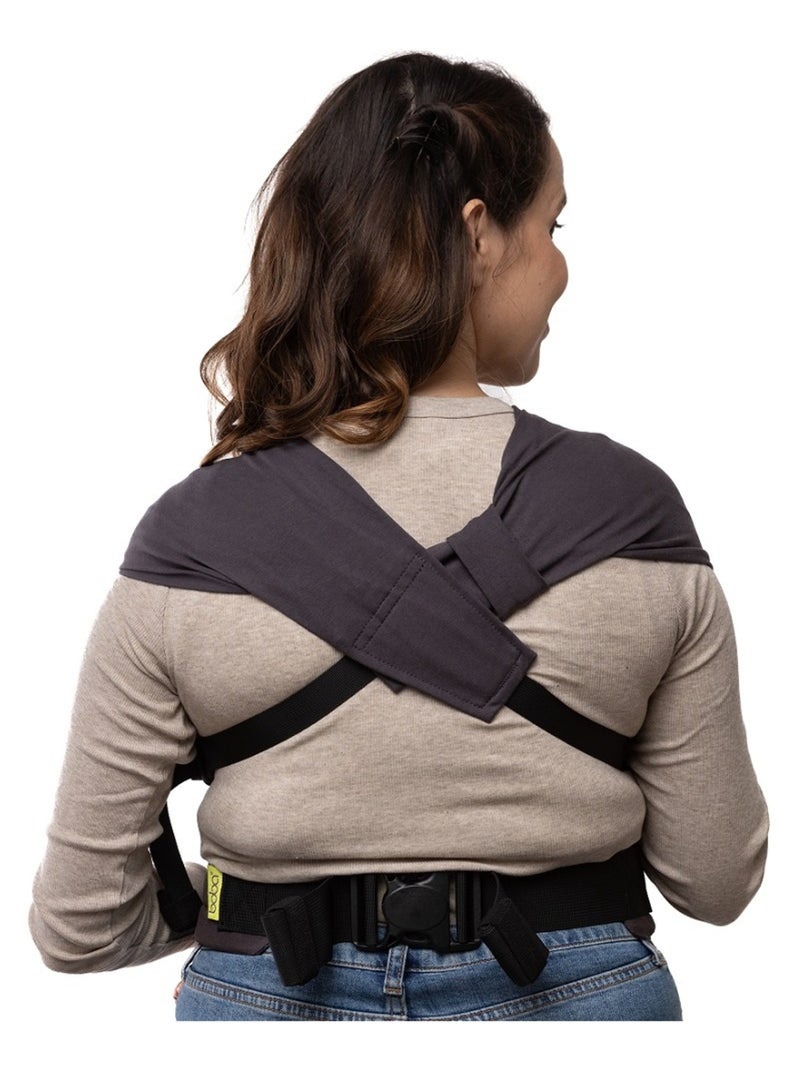 Porte-bébé hybride Boba Bliss Charcoal Gris foncé - Kiabi