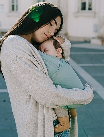 Porte-bébé hybride Boba Bliss Sea Mist