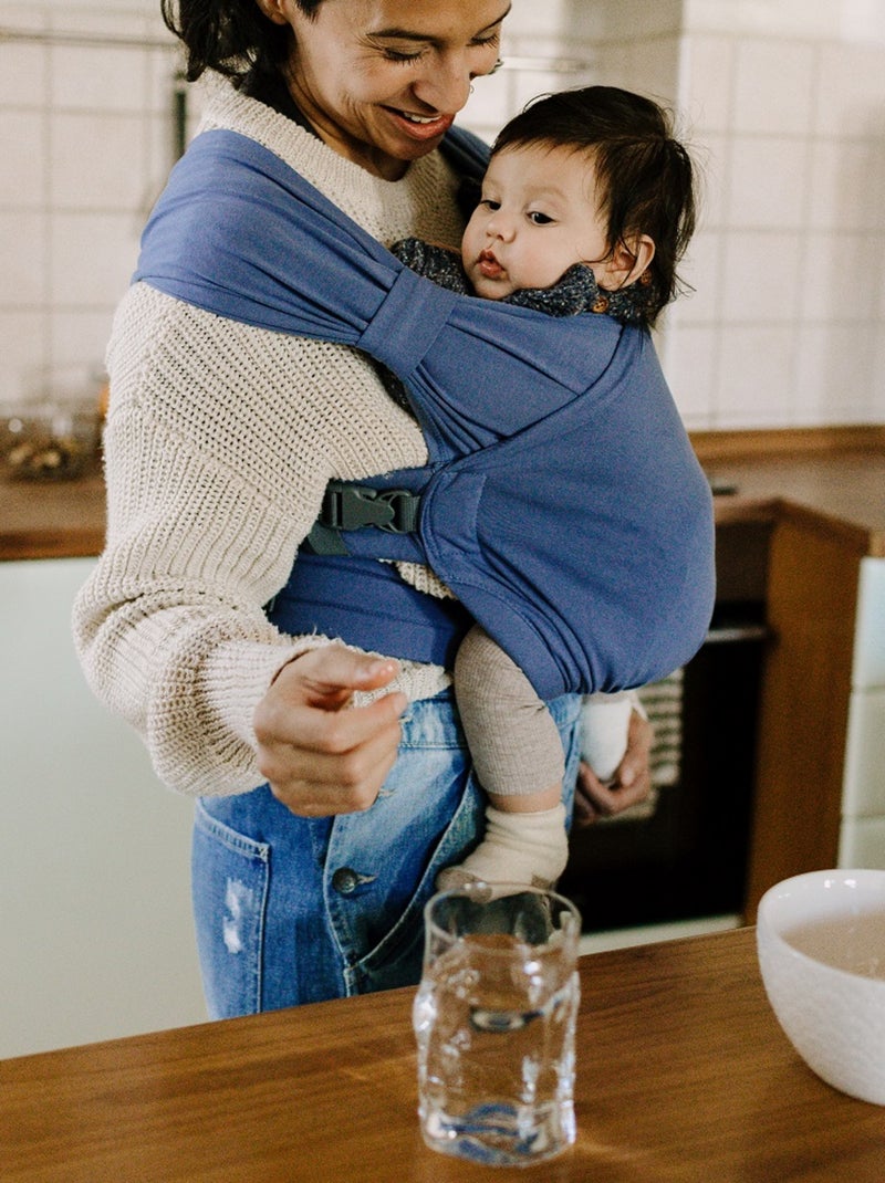 Porte-bébé hybride Boba Bliss Vintage Bleu ciel - Kiabi