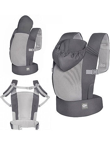 Porte-bébé Kinderkraft CARRYBEE léger maille aérée portage avant/dos réglages intuitifs 20 kg