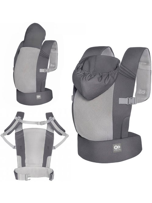 Porte-bébé Kinderkraft CARRYBEE léger maille aérée portage avant/dos réglages intuitifs 20 kg - Kiabi