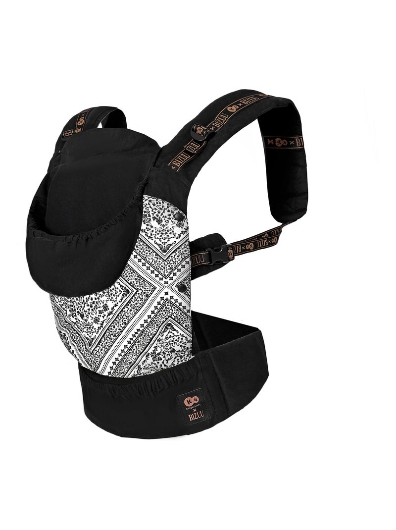 Porte-Bébé Kinderkraft HUGGY Ergonomique jusqu’à 20 kg avec Position en M et Coton Respirant Noir - Kiabi