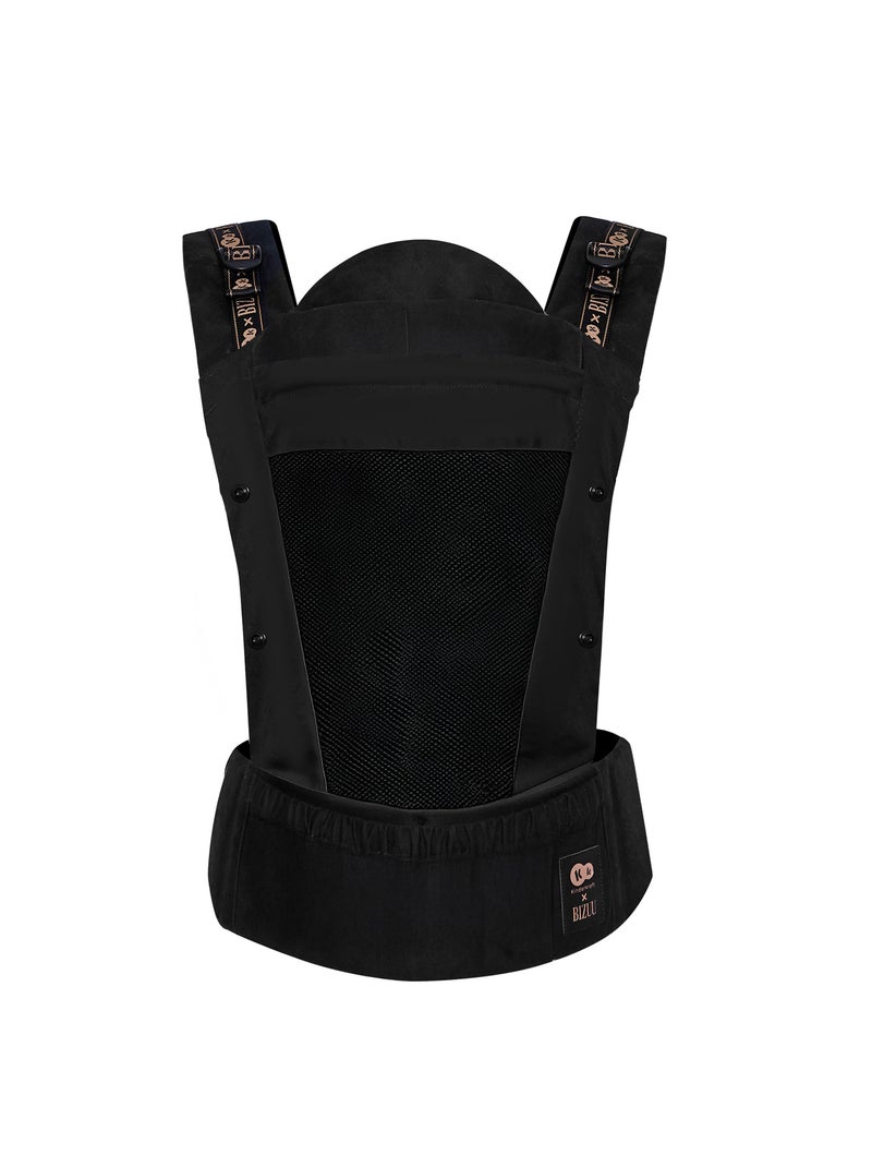 Porte-Bébé Kinderkraft HUGGY Ergonomique jusqu’à 20 kg avec Position en M et Coton Respirant Noir - Kiabi