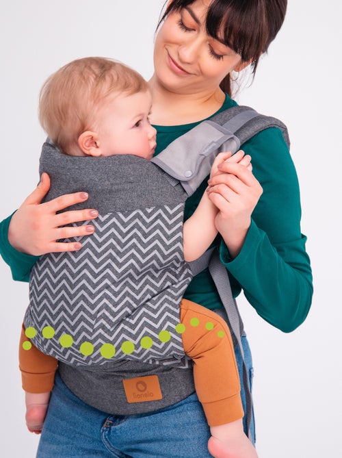 Porte bébé LIONELO Margareet - 100% coton - 3 positions de portage - Kiabi