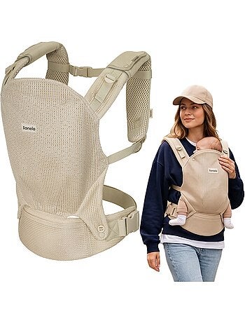 Porte bébé LIONELO Margareet - 100% coton - 3 positions de portage