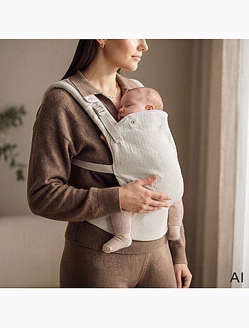 Porte bébé LIONELO Margareet - 100% coton - 3 positions de portage