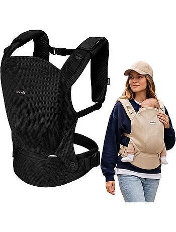 Porte bébé LIONELO Margareet - 100% coton - 3 positions de portage