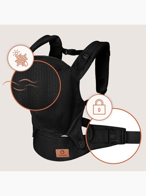 Porte bébé LIONELO Margareet Air - Circulation d’air - 3 positions de portage - Capuche supplémentai - Kiabi