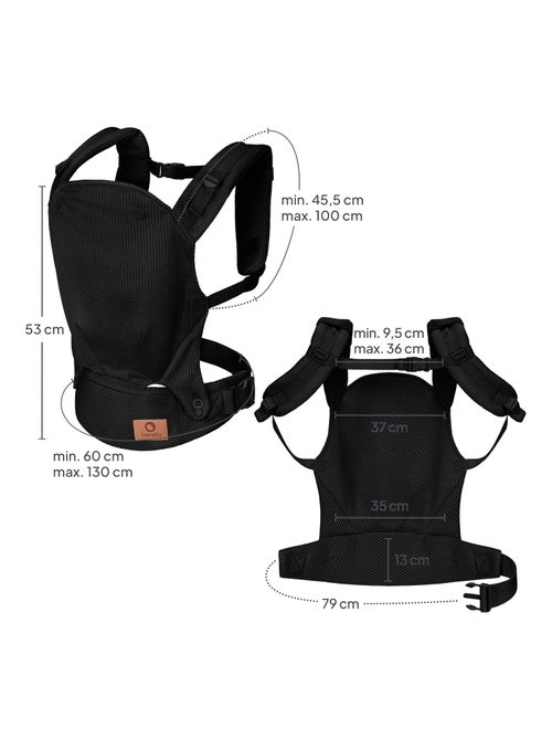 Porte bébé LIONELO Margareet Air - Circulation d’air - 3 positions de portage - Capuche supplémentai - Kiabi