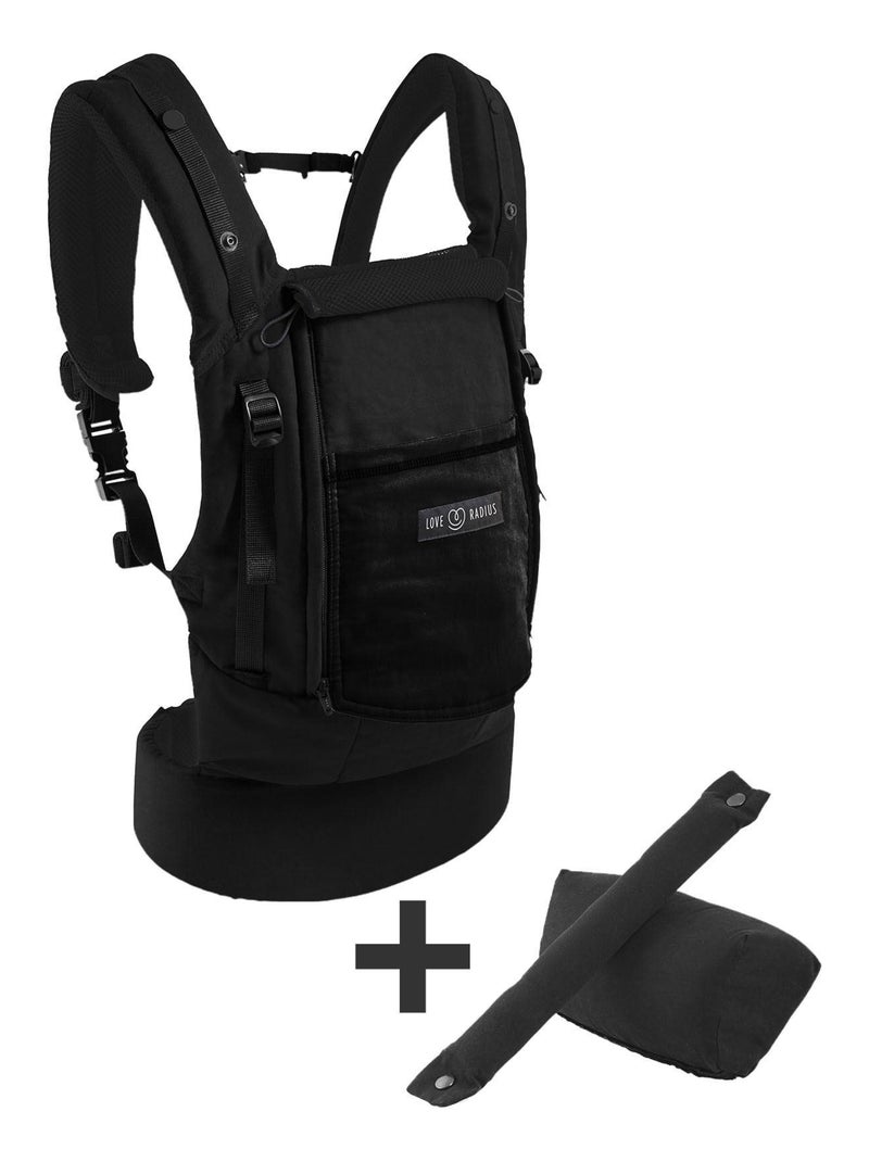 Porte-bébé PhysioCarrier 0m+ Noir Poche Anthracite Noir Gris anthracite - Kiabi