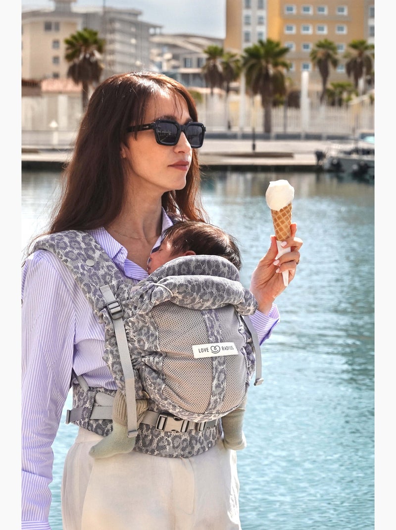 Porte-bébé PhysioCarrier 2 Blue Leopard Noir Multicolore Bleu - Kiabi