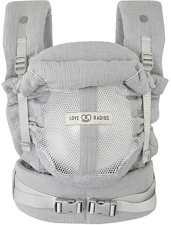 Porte-bébé PhysioCarrier 2 Grey (gaze de coton)
